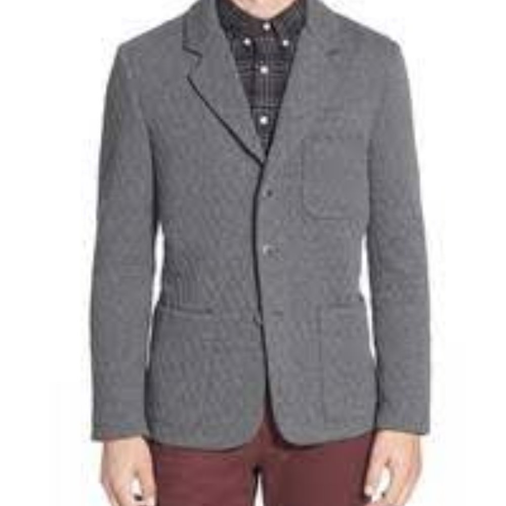 Slate & Stone Adam Quilted Three Button Knit Sport Coat